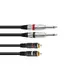 OMNITRONIC Adapter Cable 2xJack/2xRCA 3m bk-Bild-1