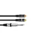 OMNITRONIC Adapter Cable Jack stereo/2xRCA 1.5m-Bild-1