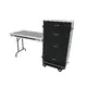 Flightcase mit integriertem Tisch und 4 Schubladen (2 x 5,5 HE, 1 x 4 HE, 1 x 2 HE)-Bild-1