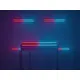 Tiltable LED light effect bar with 8 beams and ambient strip-Bild-21