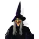 Figurine animée de sorcière debout, avec effets sonores et lumineux (fonctionnement sur piles et USB)-Bild-3