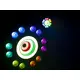 LED-Effektscheinwerfer mit 3-fachen Effekten: RGB+UV-Washlight, 3 Hypno-Ringen und Laser (2M)-Bild-8
