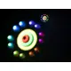 LED-Effektscheinwerfer mit 3-fachen Effekten: RGB+UV-Washlight, 3 Hypno-Ringen und Laser (2M)-Bild-10
