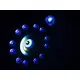 LED-Effektscheinwerfer mit 3-fachen Effekten: RGB+UV-Washlight, 3 Hypno-Ringen und Laser (2M)-Bild-12