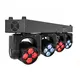 LED lighting system with 4 individually controllable 60 W moving heads with flower effect in RGBW-Bild-1