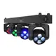 LED lighting system with 4 individually controllable 60 W moving heads with flower effect in RGBW-Bild-3