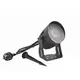 Weather-proof LED spotlight (IP65) with 18 W LED, incl. IR remote control, frost filter & ground stake-Bild-5