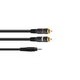 Omnitronic Adapterkabel 3,5 Klinkenstecker - 2x Cinch 6,0m, sw - Y-/ Split-Kabel