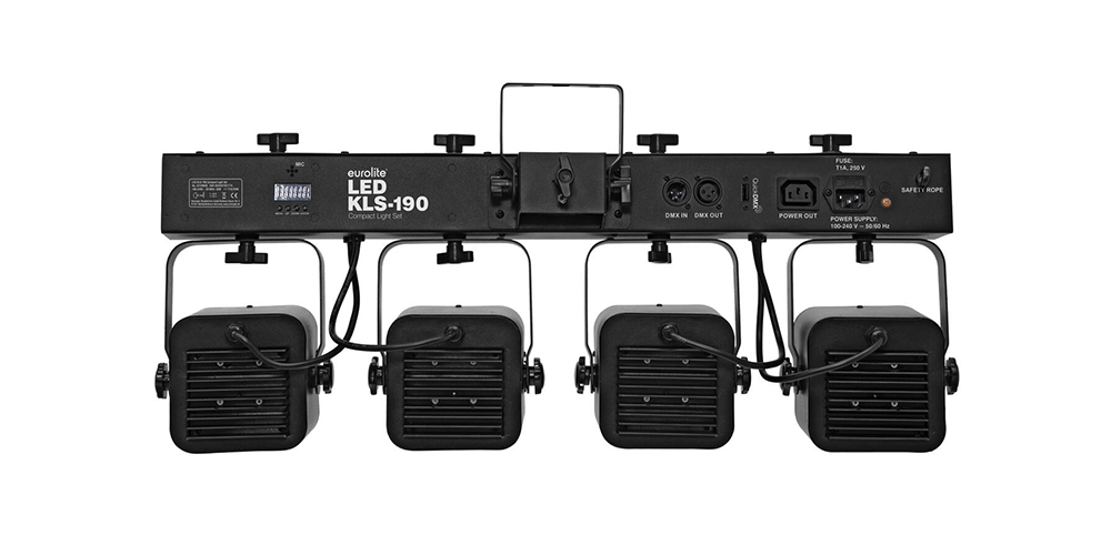 EUROLITE LED KLS-190 Kompakt-Lichtset Anschlüsse