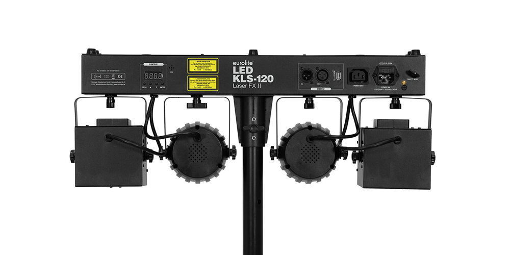 EUROLITE LED KLS-120 Laser FX II Compact Light Set connections