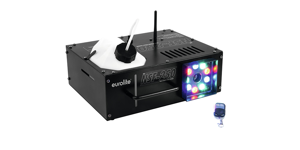 EUROLITE NSF-250 LED DMX Hybrid Spray Fogger front-view