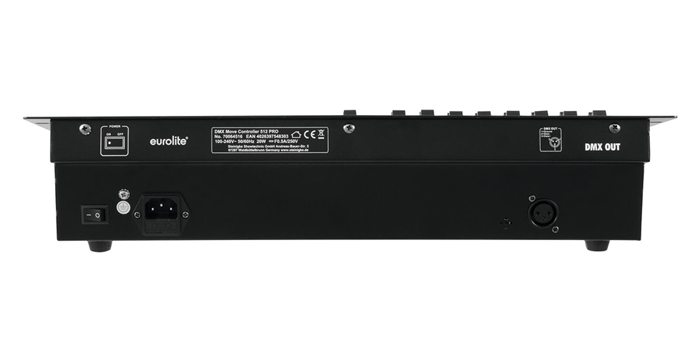 EUROLITE DMX Move Controller 512 PRO Nahaufnahme USB-Anschluss